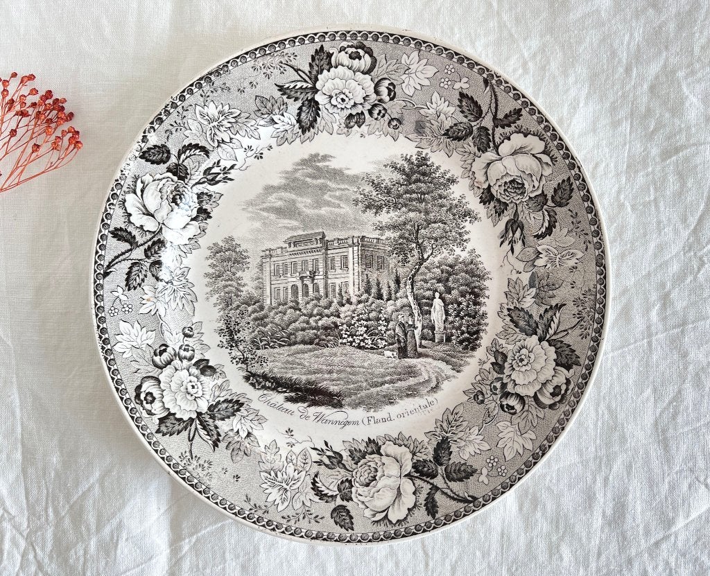 Assiette Château de Wannegem P. J. Boch, Enlèvement ou Envoi