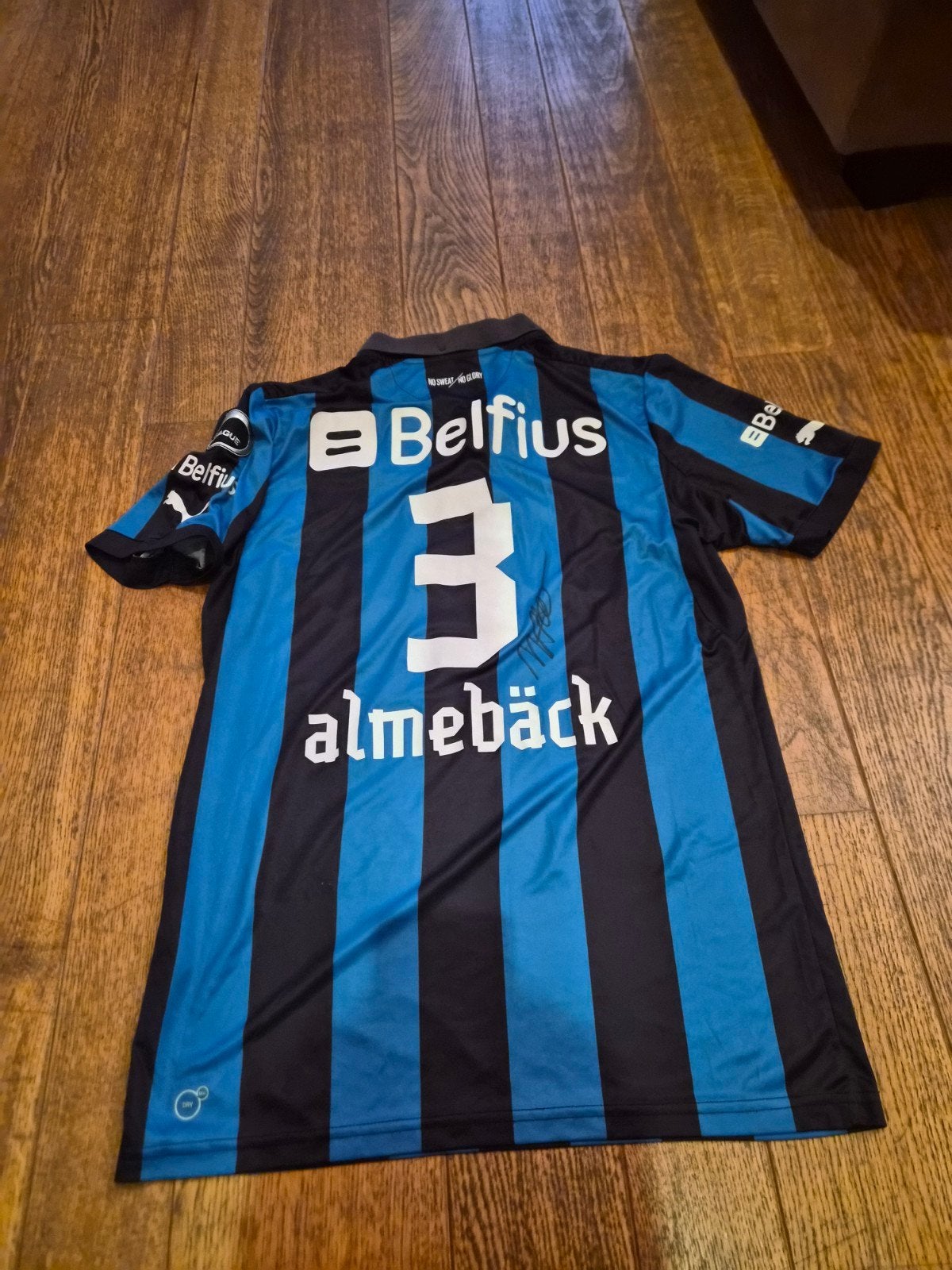 Matchworn shirt Michael Almeback Club Brugge, Envoi, Maillot