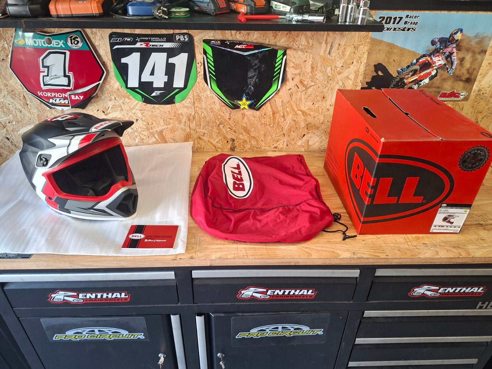 Bell MX-9 Mips Twitch Replica Medium, Ophalen of Verzenden, Tweedehands, M, Offroadhelm