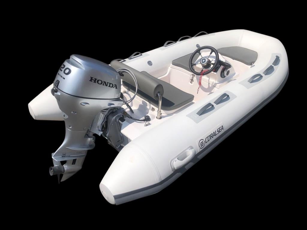 Nieuwe Coralsea 320 Tender RIB incl. Honda 20 pk motor, Watersport en Boten, Ophalen, Nieuw, Zodiac, Benzine