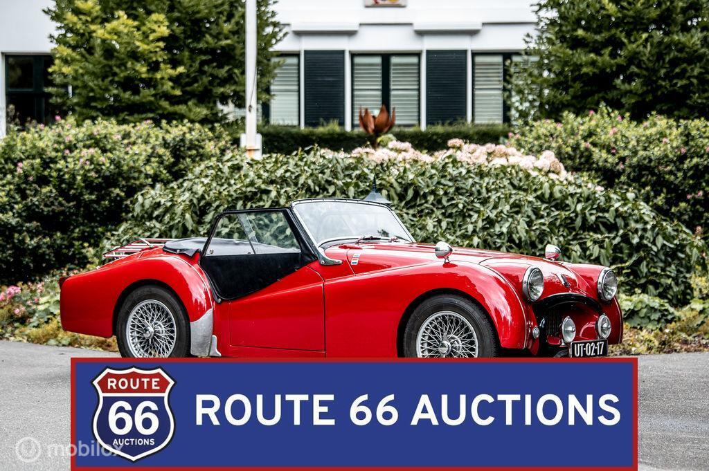 Triumph TR2 | 1955 | Route 66 Auctions, Auto's, Oldtimers, Triumph, Zwart, Bedrijf, Handgeschakeld