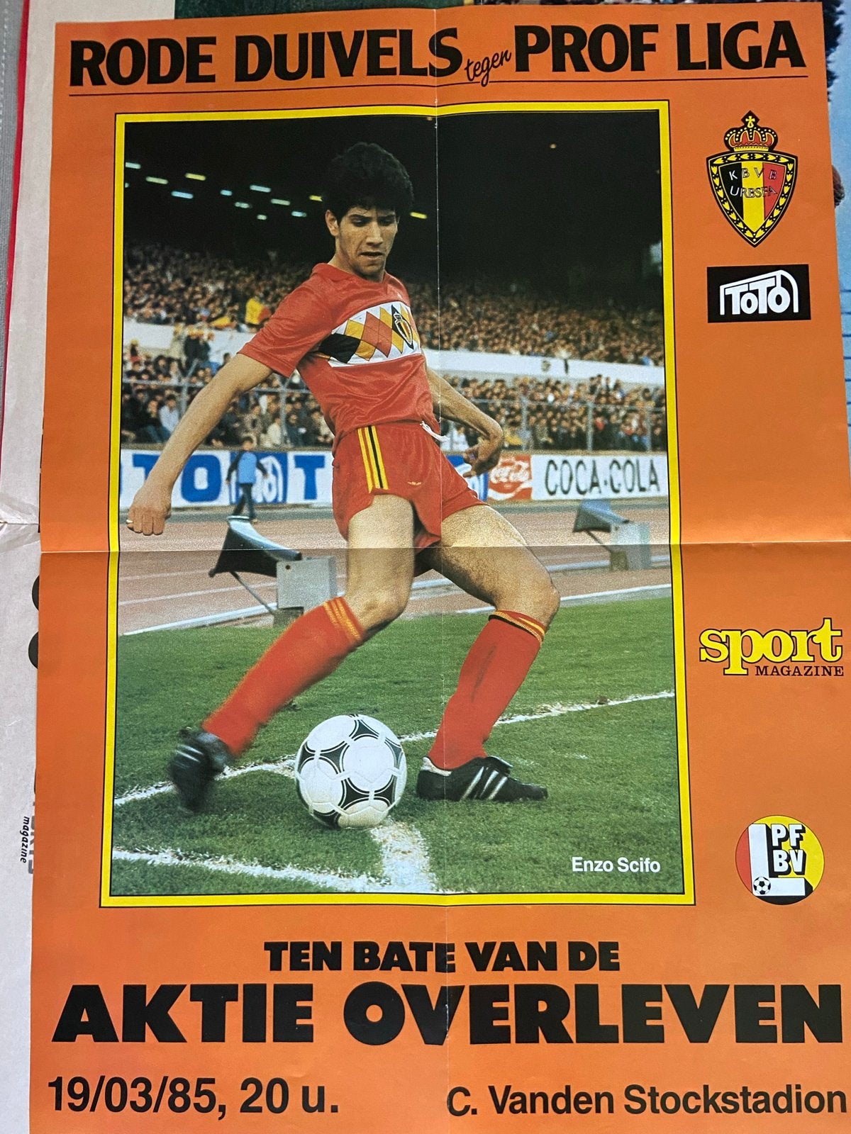 Poster rode duivels, Verzamelen, Ophalen of Verzenden, Zo goed als nieuw