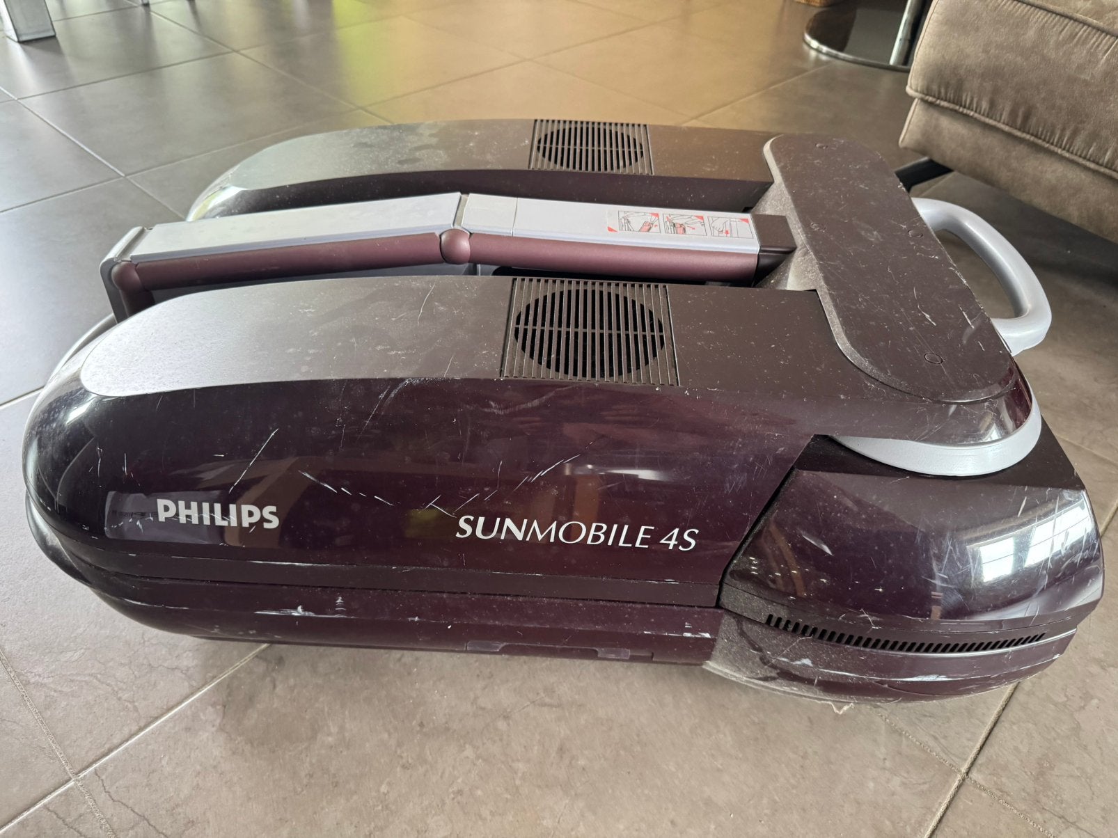 Zonnehemel Philips sunmobile 4 S, Ophalen