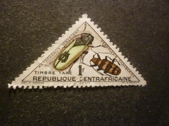 République centrafricaine 1962 Mi P4 (o) Oblitéré, Envoi