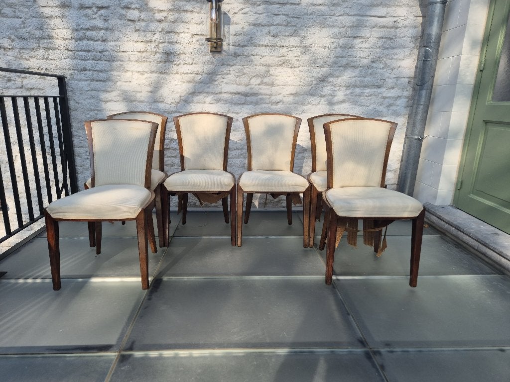 Ensemble de 6 chaises art déco, Enlèvement