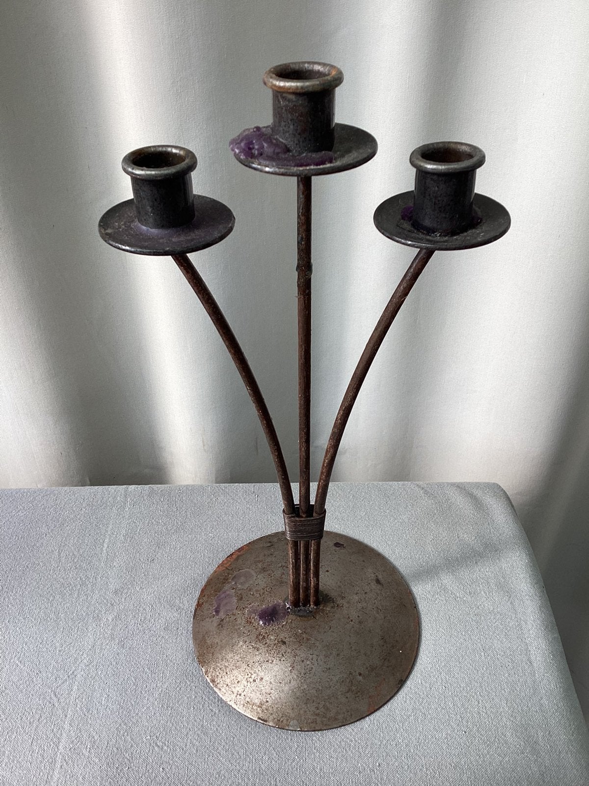 Metalen kandelaar, Ophalen of Verzenden