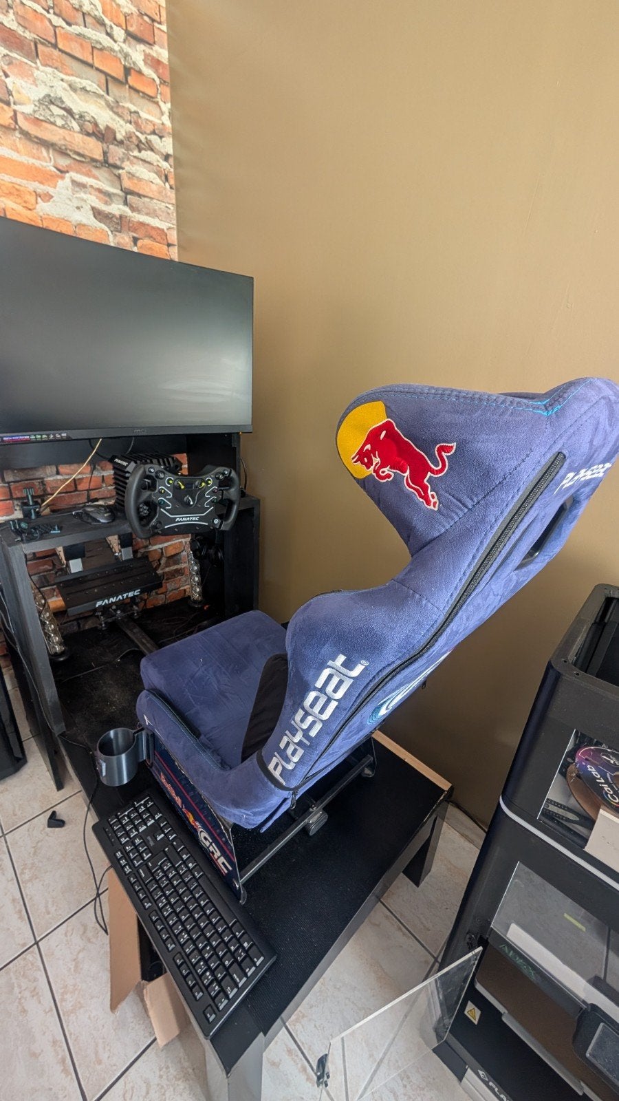fanatec dd 8nm setup met playseat redbull, Games en Spelcomputers, Spelcomputers | Overige, Ophalen, Overige merken, Zo goed als nieuw