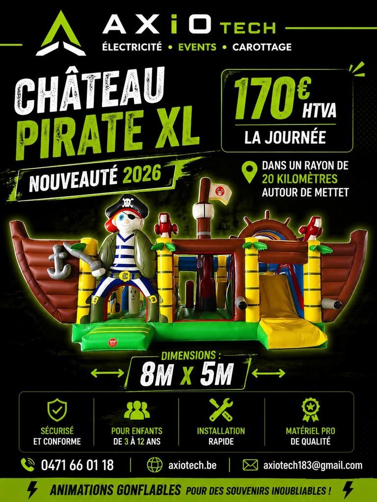 Châteaux gonflables pirate Xl