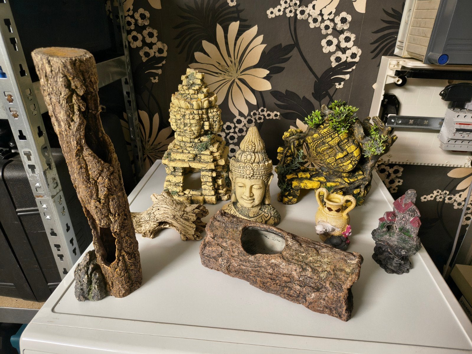 LOT Ornamenten/beeldjes Aquarium, Dieren en Toebehoren, Ophalen of Verzenden, Gebruikt, Decoratie