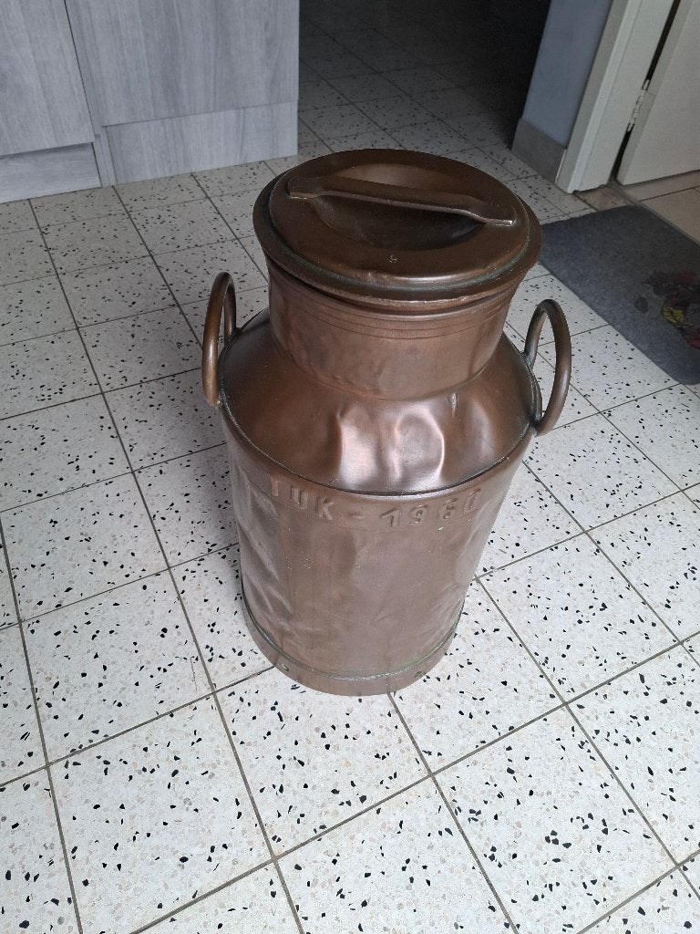 Melkkan brons/koper, Ophalen