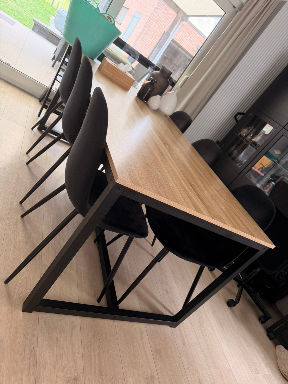Table 180x90 + 6 chaises, Huis en Inrichting, Ophalen, Zo goed als nieuw