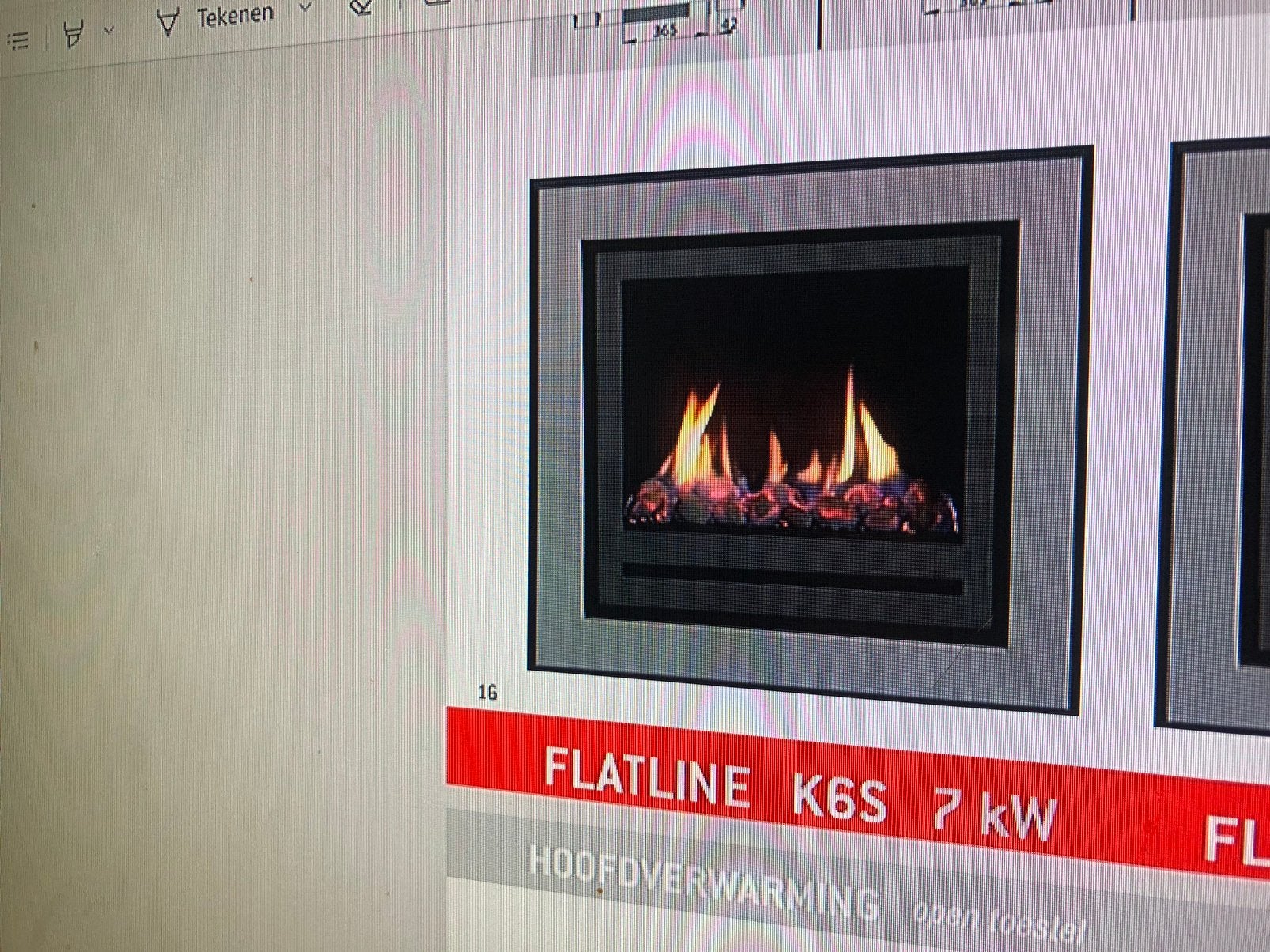 gas kachel voor 25  euro , de nieuwprijs was 3300 euro, Ophalen, Gebruikt, Glas
