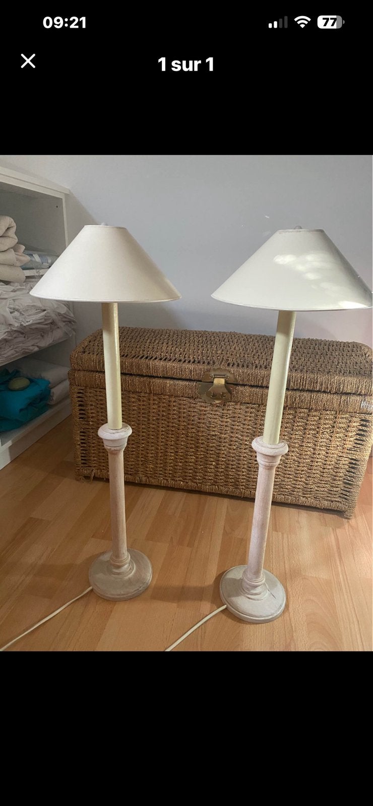 Lampes de chevet, Maison & Meubles, Enlèvement, Comme neuf