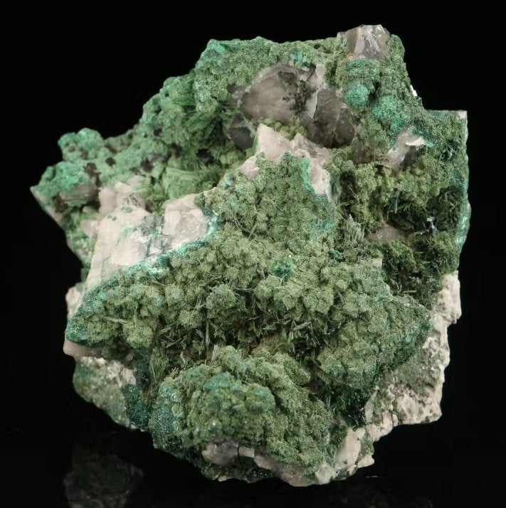 KOLWEZIET pseudo na DOLOMIET + MALACHIET uit D.R.Congo., Ophalen of Verzenden, Mineraal
