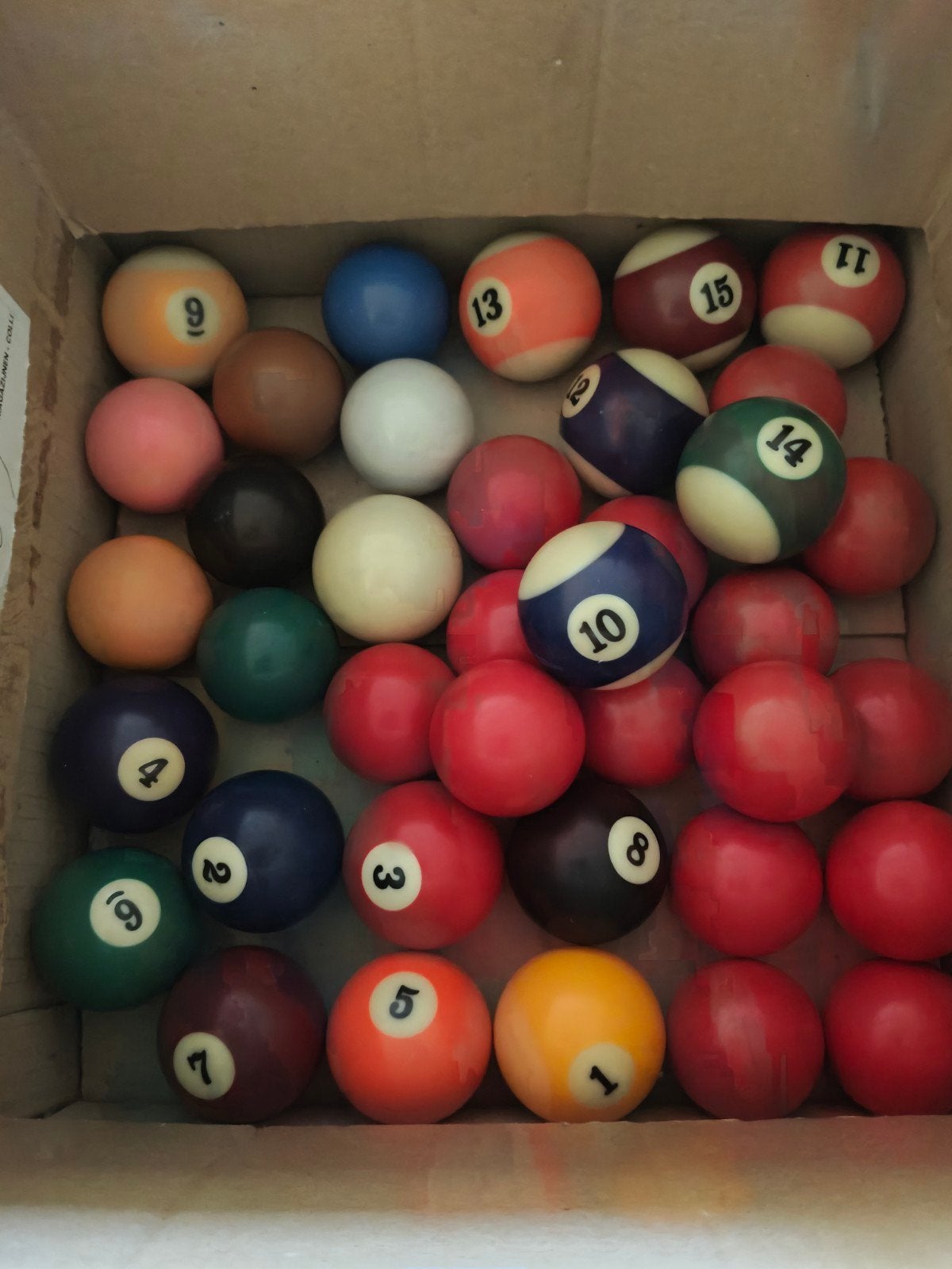 Poolballen gebruikt, Sports & Fitness, Billards & Billards américains, Enlèvement ou Envoi