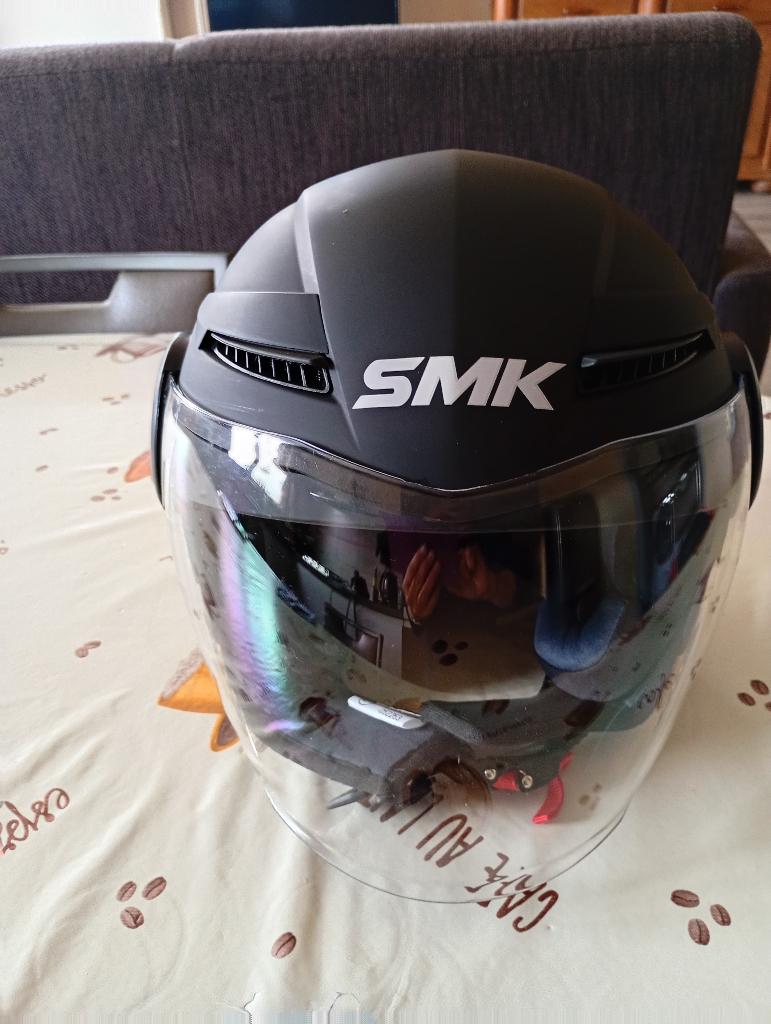 Motorhelm SMK, Motoren, Kleding | Motorhelmen, M, Dames, Jethelm, Nieuw zonder kaartje