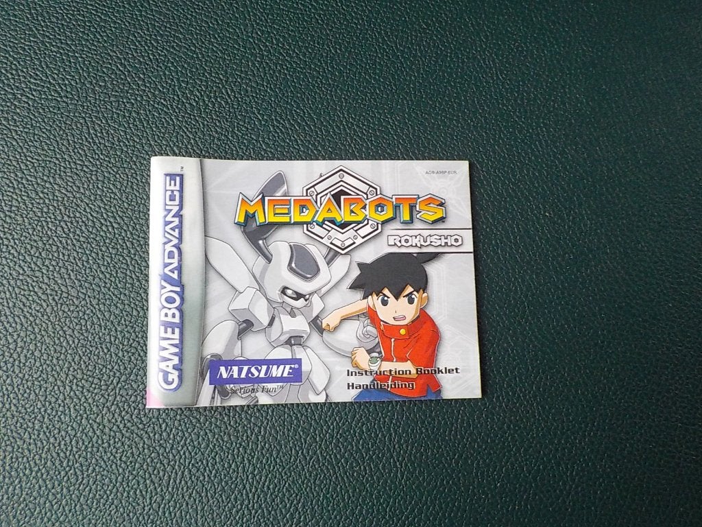 GBA Nintendo Gameboy Advance handleiding Medabots Rokusho, Games en Spelcomputers, Games | Nintendo Game Boy, Ophalen of Verzenden