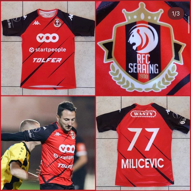 Matchworn Shirt Danijel Milicevic Seraing, Enlèvement ou Envoi