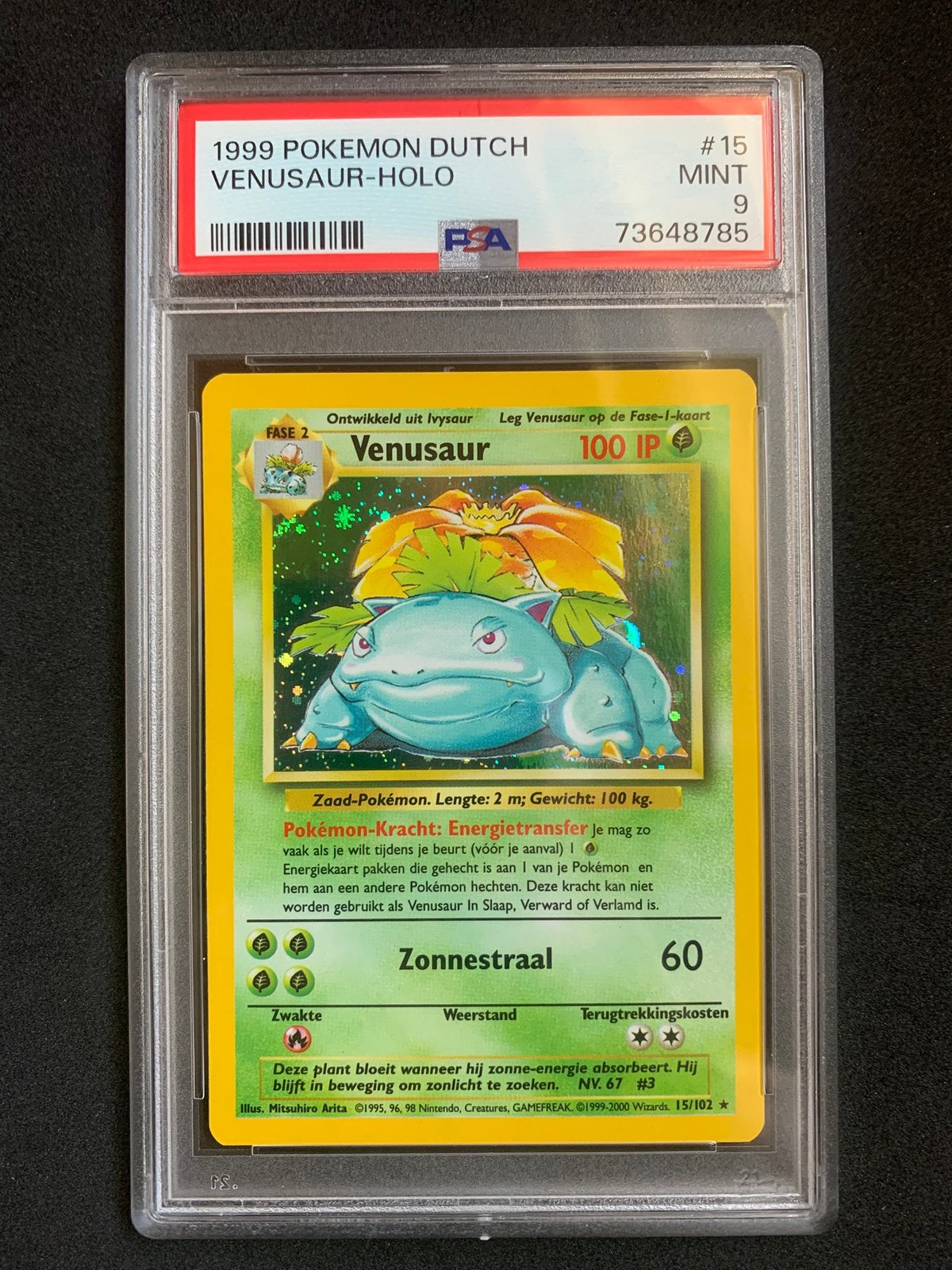 Pokemon Venusaur Base PSA 9 (nederlands/dutch), Enlèvement ou Envoi, Comme neuf