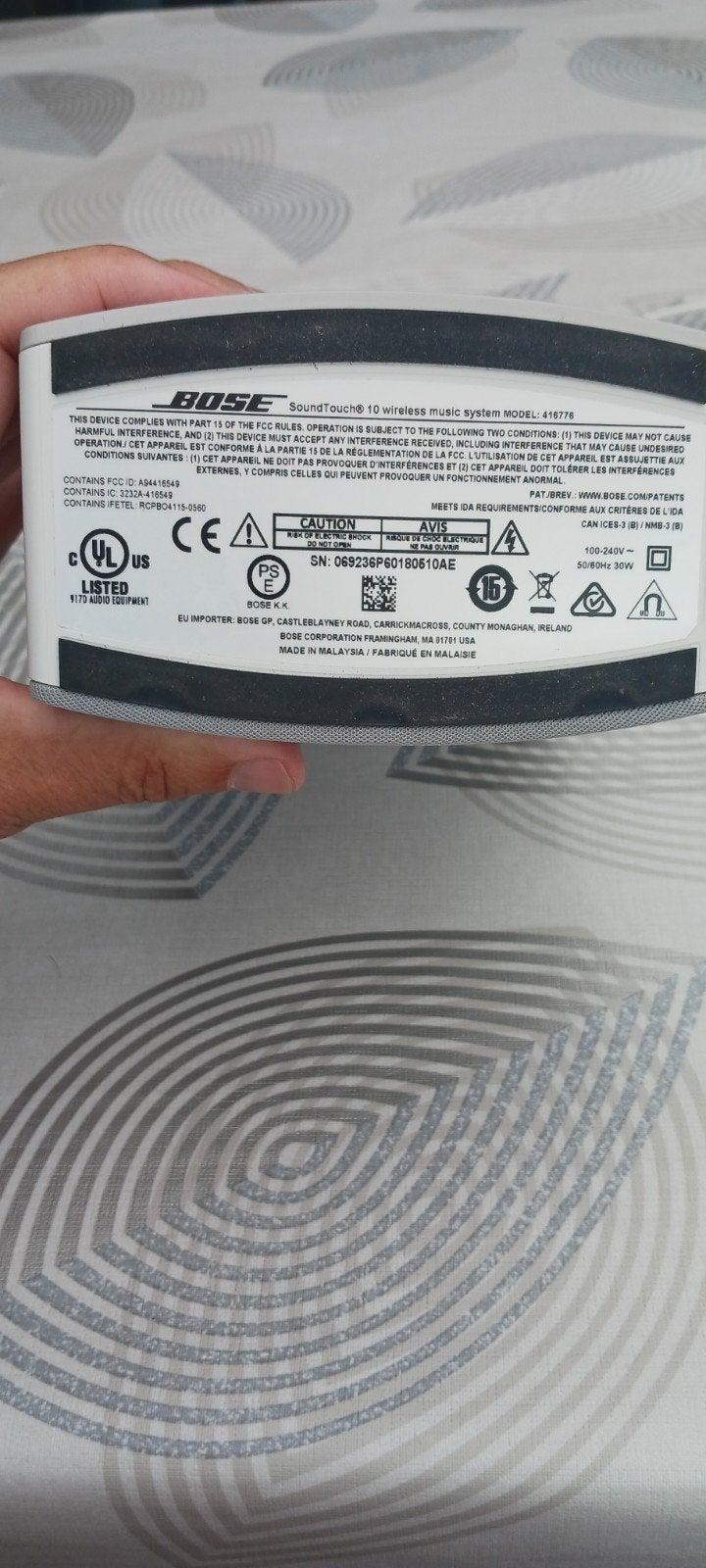 Bose Soundtouch, Télécommande, Enlèvement, Bose