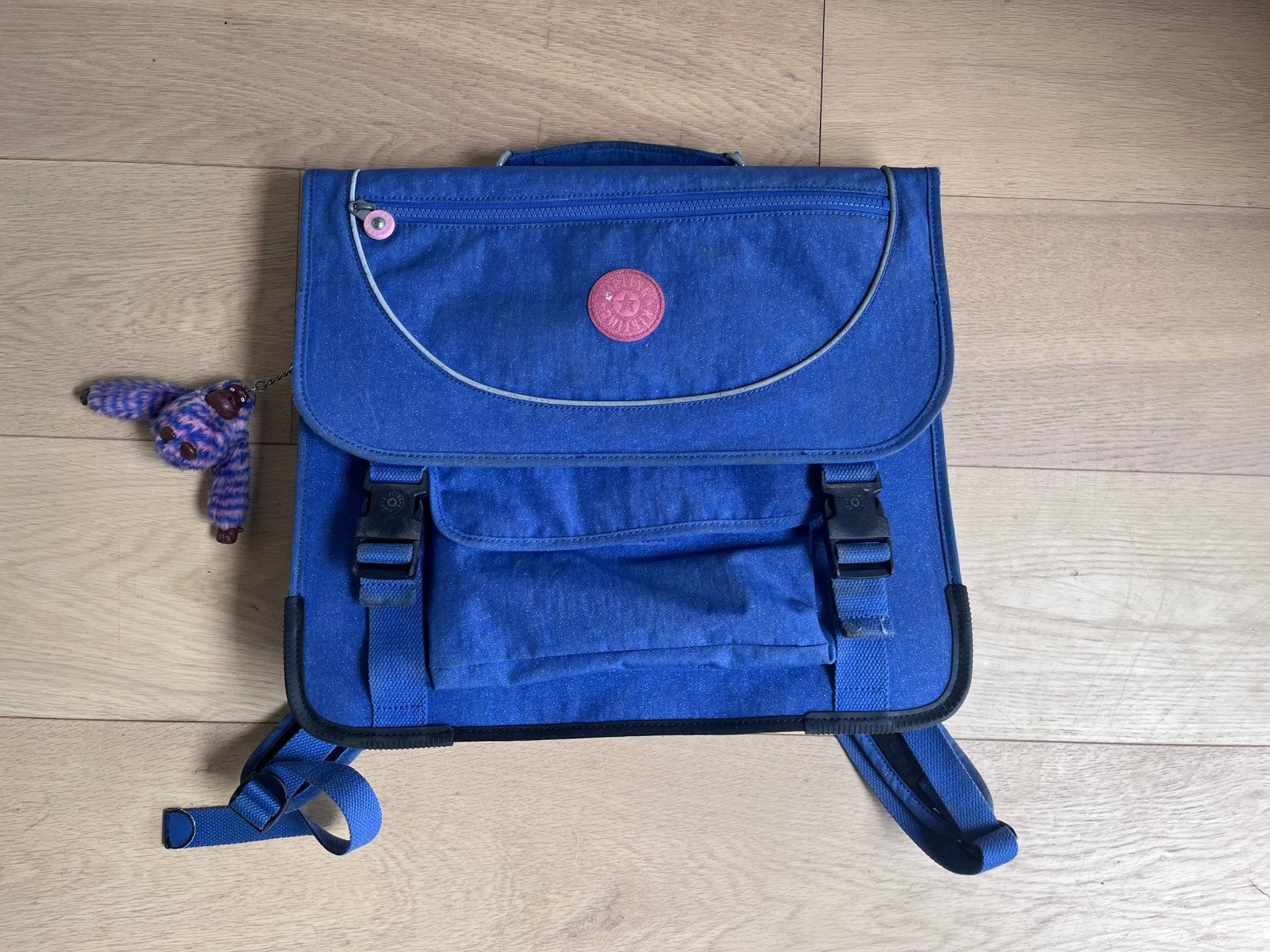 Kipling boekentas Preppy 41cm - sparkling night, paars-blauw, Ophalen, Zo goed als nieuw, Blauw