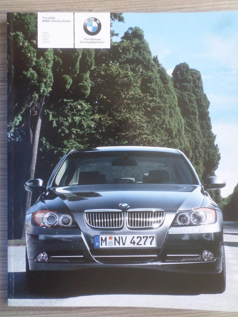 Brochure des BMW 325i et 330iX 2006 - États-Unis, Livres, Autos | Brochures & Magazines, BMW, Enlèvement ou Envoi