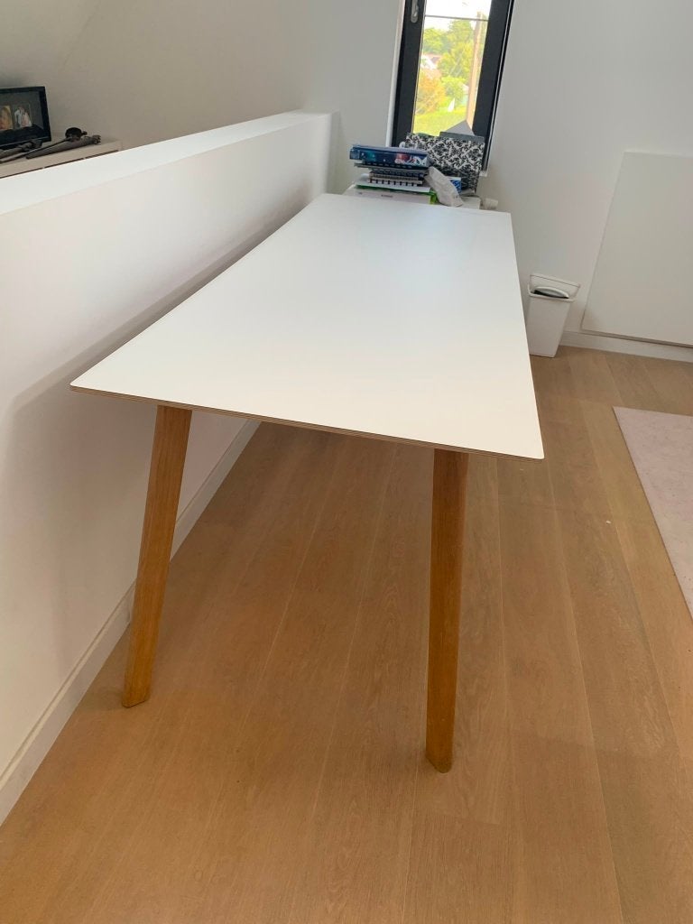 Hay CPH deux 210 - tafel - 200 x 75 cm, Ophalen, Eikenhout, 200 cm of meer, 50 tot 100 cm