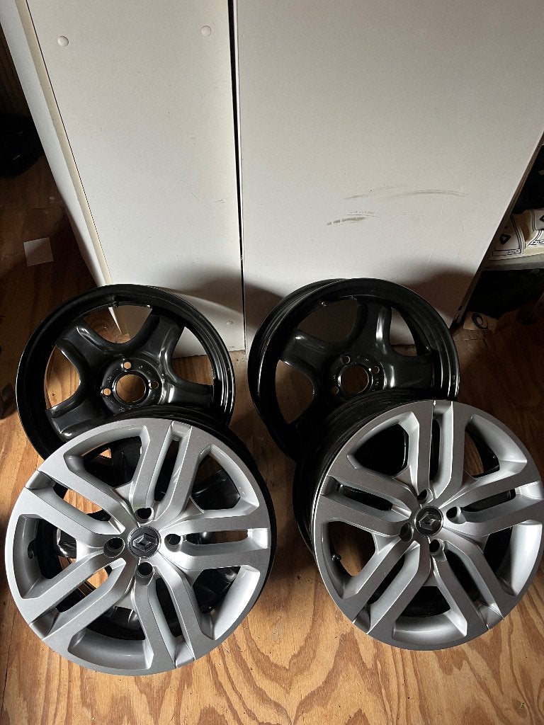 Originele Renault Clio 16 inch stalen velgen + wieldoppen, 16 pouces, Véhicule de tourisme, Pneus été, Enlèvement