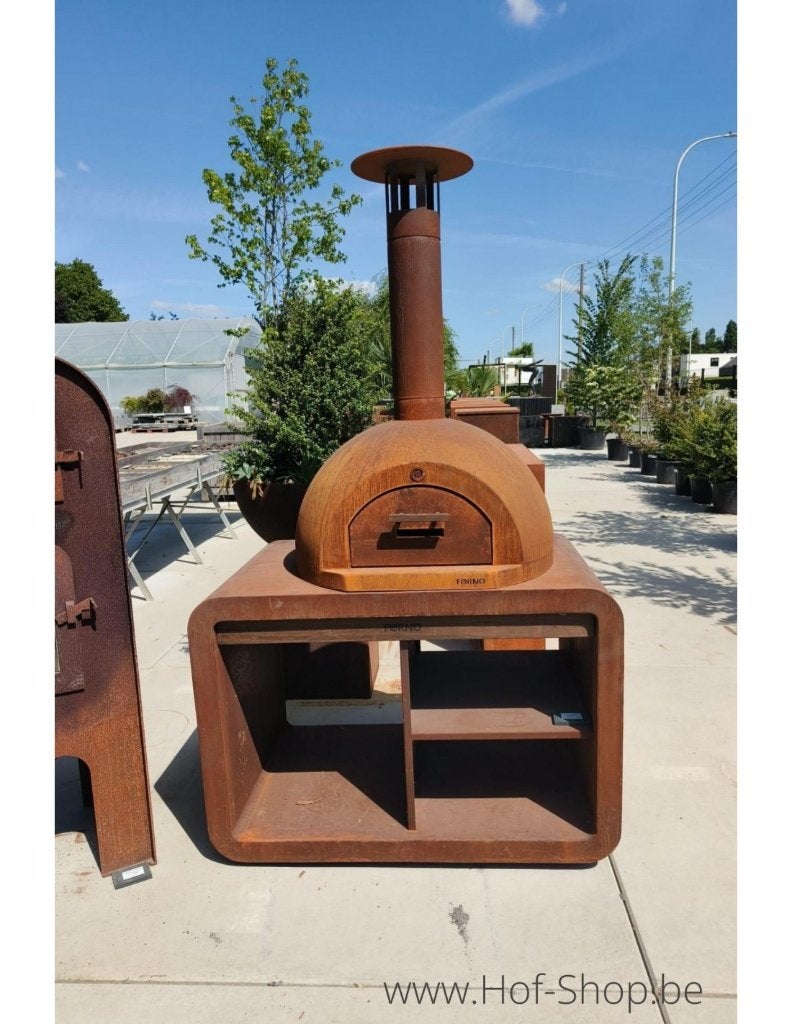 TOONZAALMODEL Dome Pizzaoven + Station buitenkeuken, Tuin en Terras, Buitenkeukens, Ophalen, Houtskool, Adezz, Nieuw