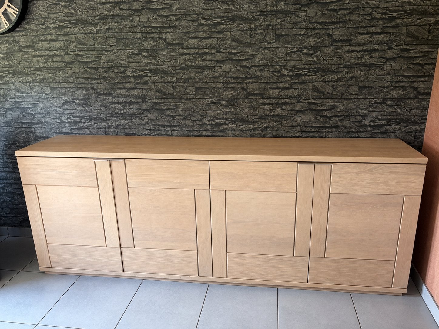 Dressoir chene blanchit, Maison & Meubles, Enlèvement, Utilisé