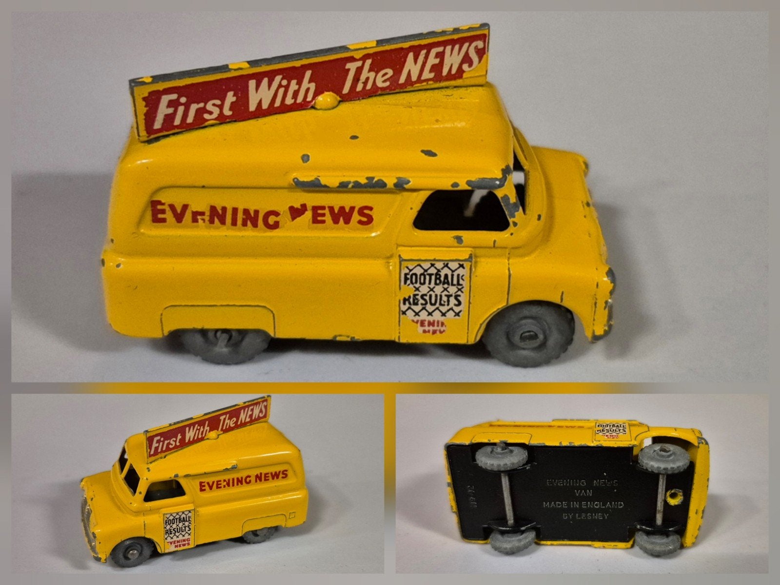 Matchbox lesney 42-A Evening News Van., Ophalen of Verzenden, Gebruikt, Auto
