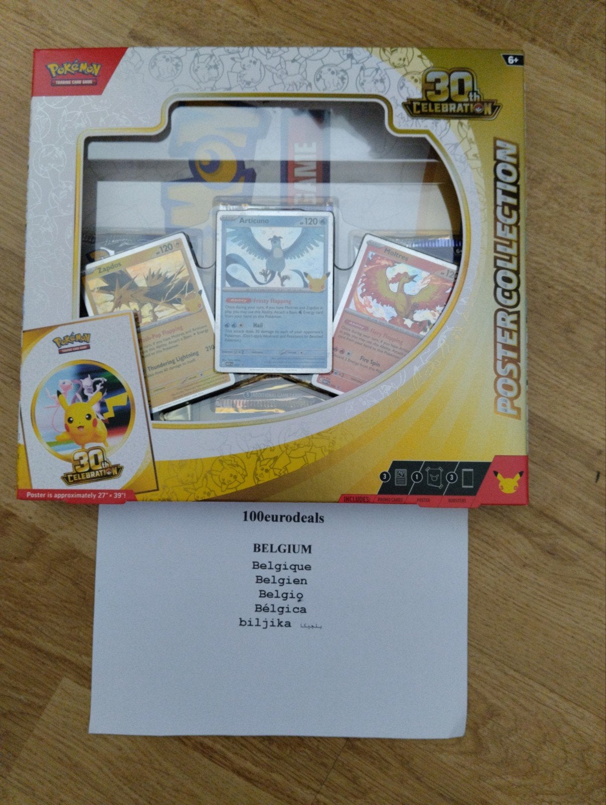 Pokemon Poster Box 30 Celebration, Enlèvement ou Envoi