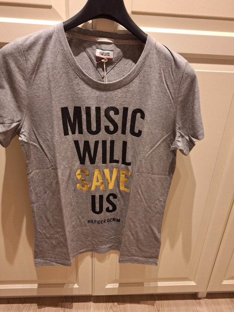 NIEUWE toffe T-shirt dames, Tommy Hilfiger, Kleding | Dames, T-shirts, Nieuw, Maat 46/48 (XL) of groter, Grijs, Korte mouw, Ophalen of Verzenden