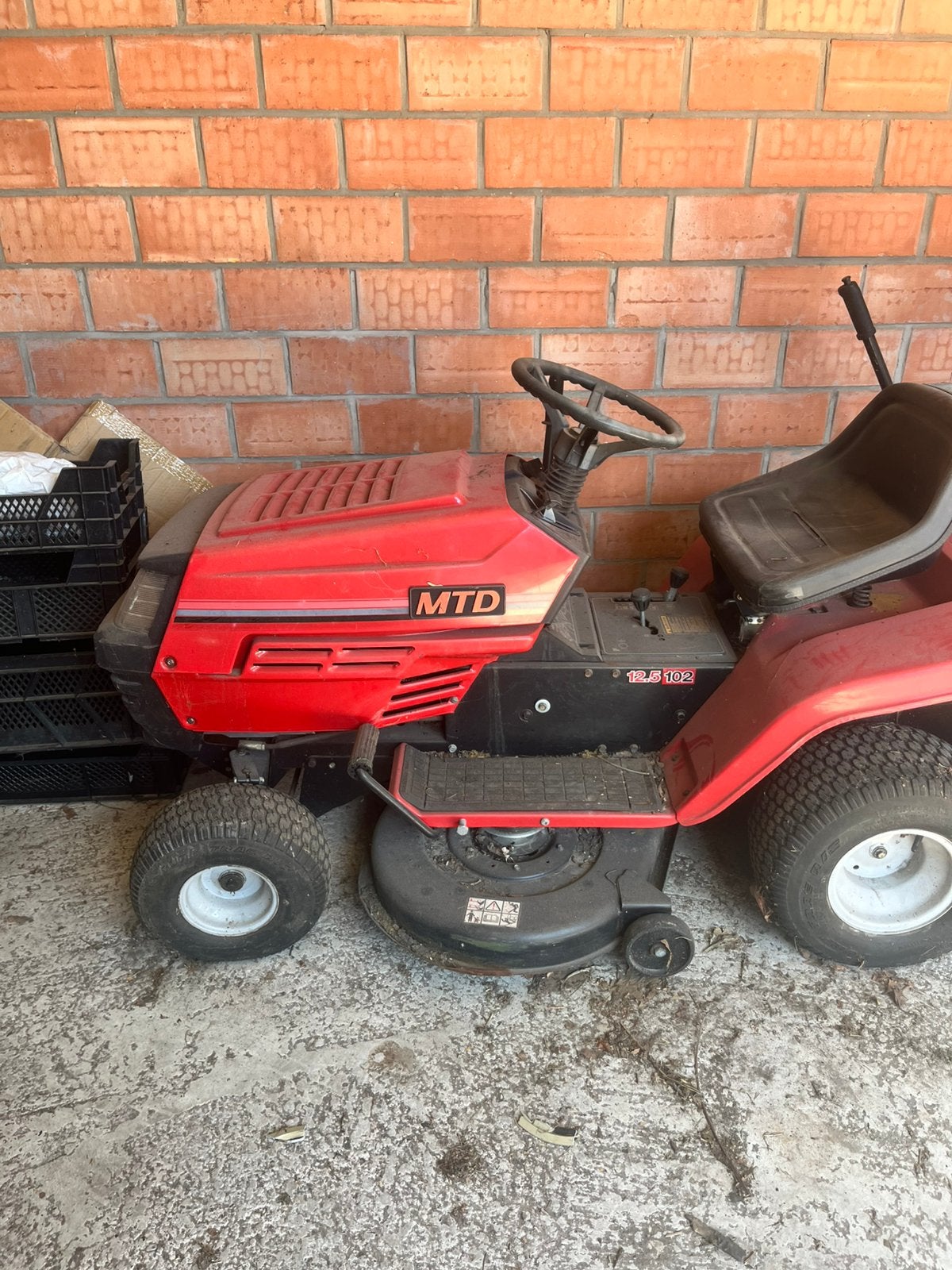 Zitmaaier te koop, Tuin en Terras, Zitmaaiers, Ophalen, Gebruikt, Opvangbak, 90 tot 120 cm