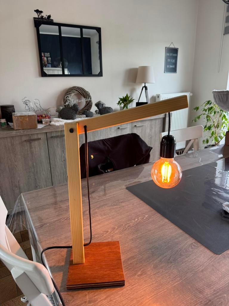Lampe décoration, Enlèvement ou Envoi, Comme neuf, Bois