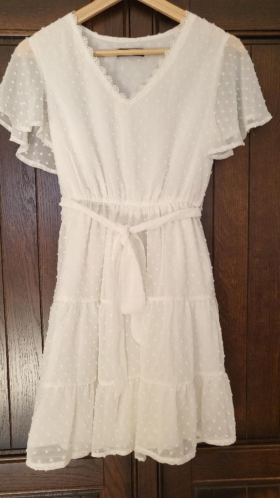Witte jurk, maat XS, Wit, Ophalen of Verzenden, Zo goed als nieuw, Maat 34 (XS) of kleiner