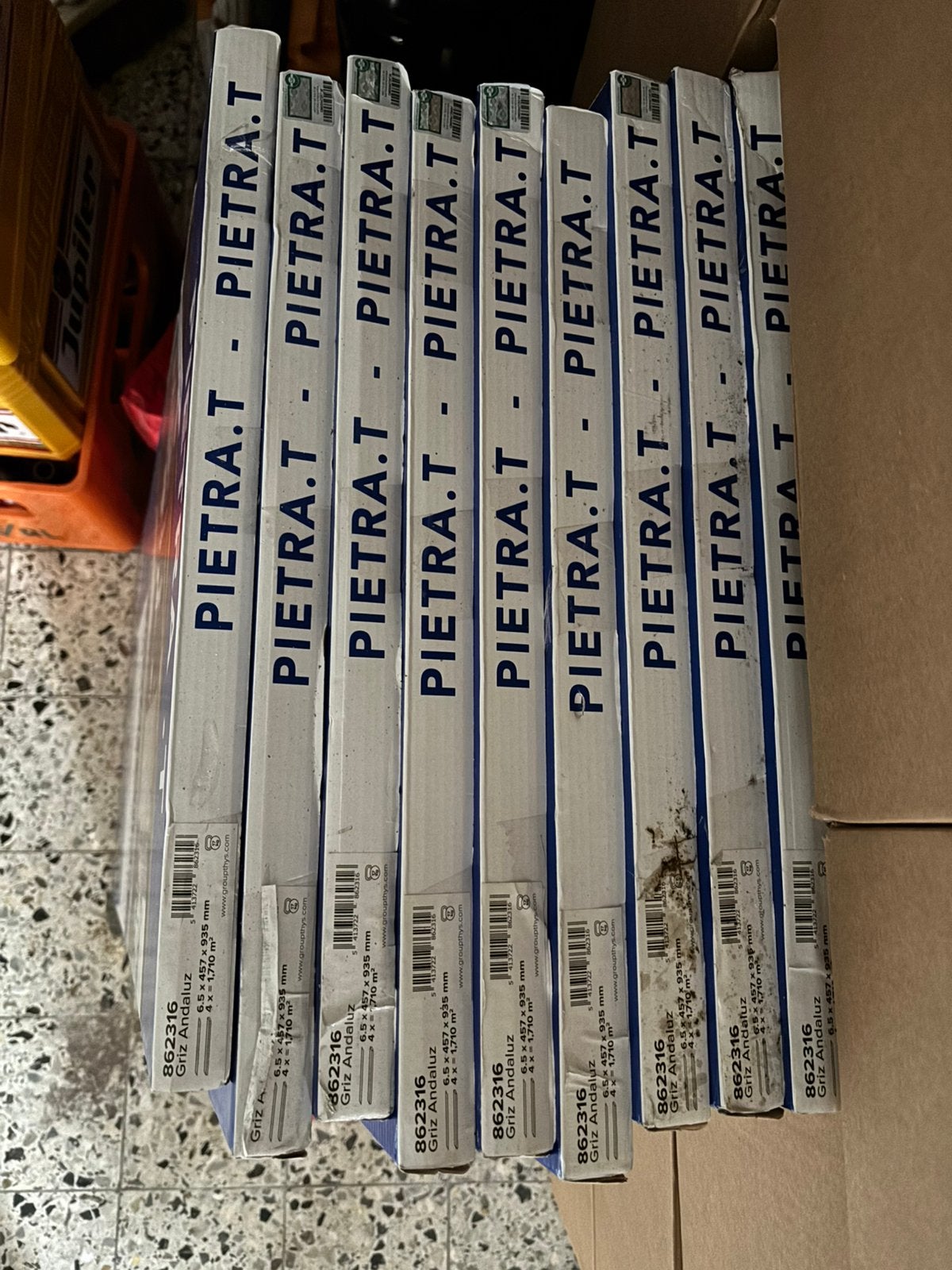 Vinyl pietra lot de 9, Enlèvement, Neuf, Autres matériaux, Dalles
