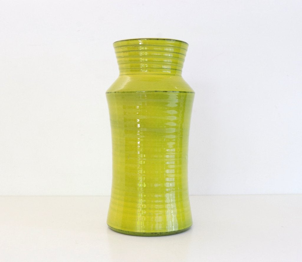 Vintage keramiek vaas - Avocado Green, Enlèvement ou Envoi