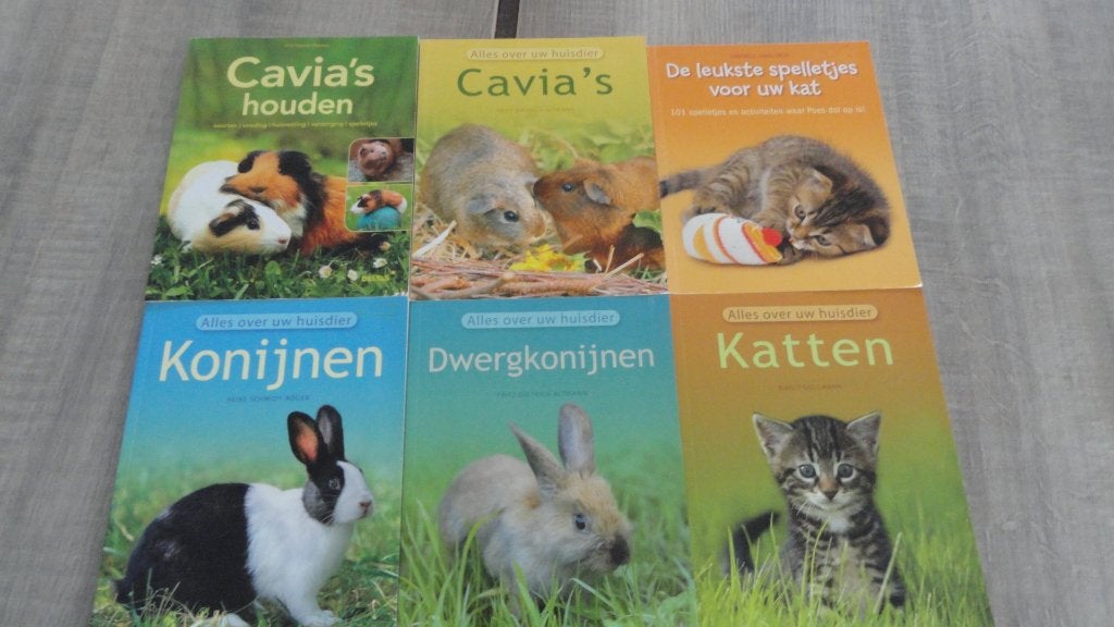 Dieren verzorg boekjes.Kat,konijn en cavia, Ophalen of Verzenden, Zo goed als nieuw, Overige diersoorten