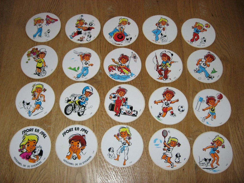 Generale Bank Sport en Spel Vintage Reeks 20 Stickers, Ophalen, Nieuw, Overige typen