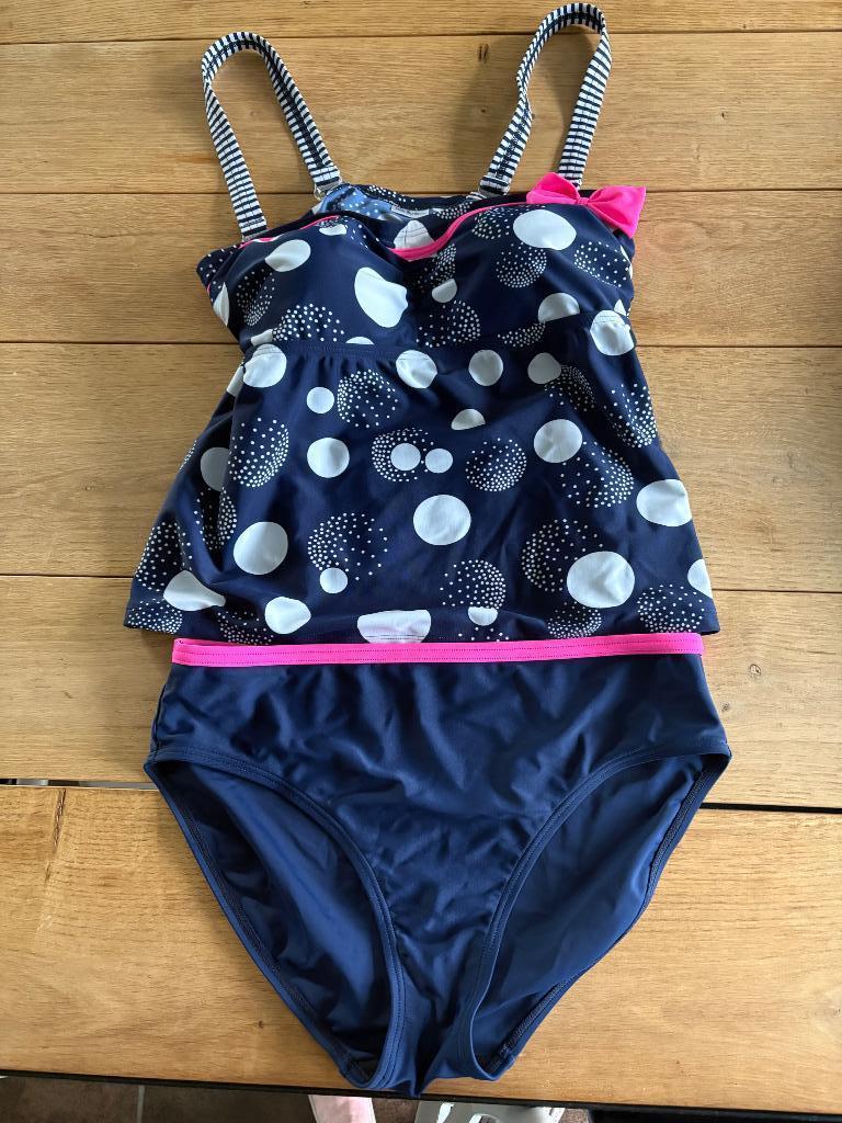 Badpak tankini mt 42, Ophalen, Zo goed als nieuw, Blauw, Badpak
