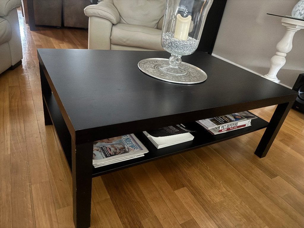 IKEA LACK grote salontafel zwartbruin 118X78 cm, Ophalen, Overige materialen, Gebruikt, 100 tot 150 cm