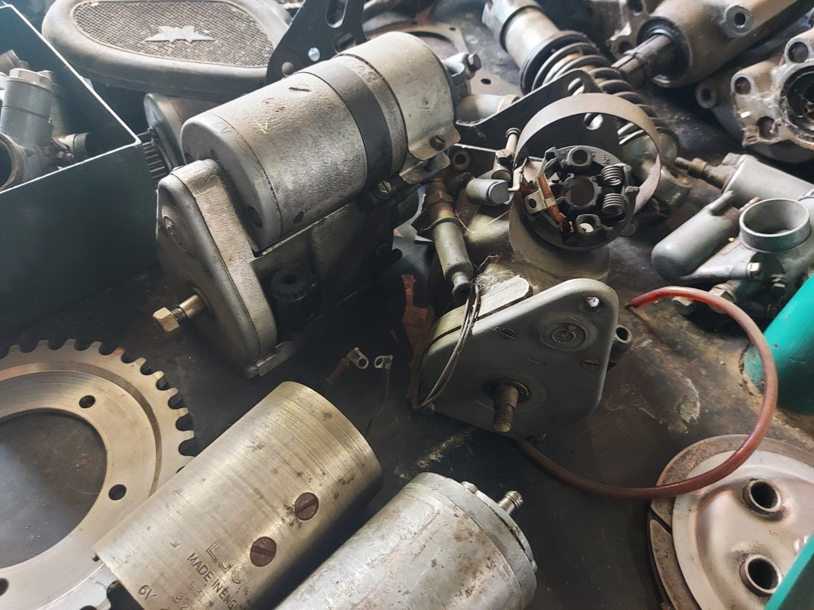 Lot de pièces pour moto anglaise ancienne, Motos, Accessoires | Autre, Enlèvement