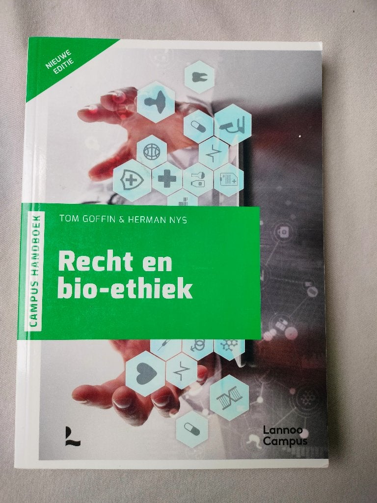Recht en bio-ethiek, Boeken, Ophalen of Verzenden, Nieuw, Overige wetenschappen