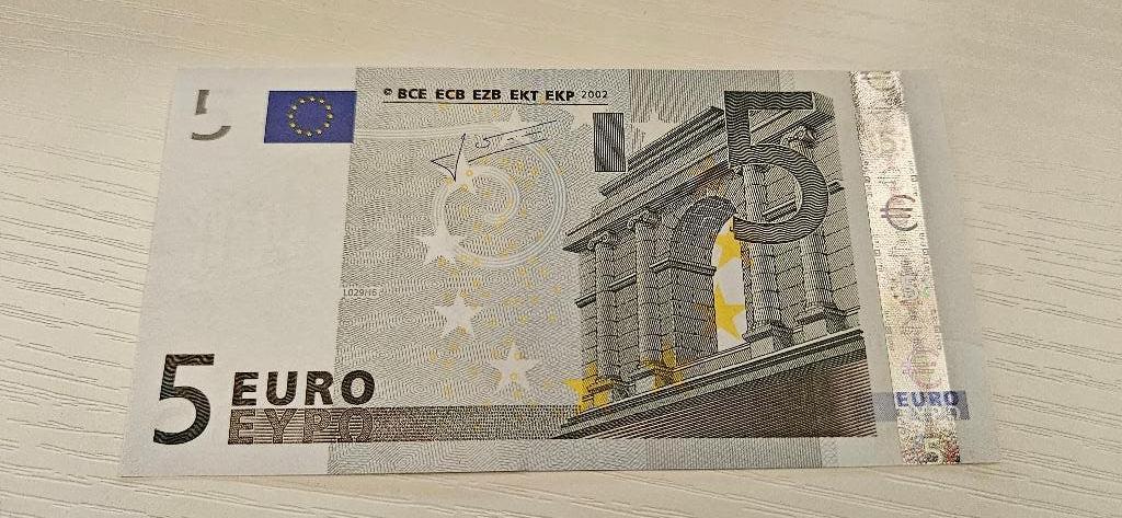 Nieuw biljet 5 euro vorige versie, Ophalen of Verzenden, 5 euro, Los biljet