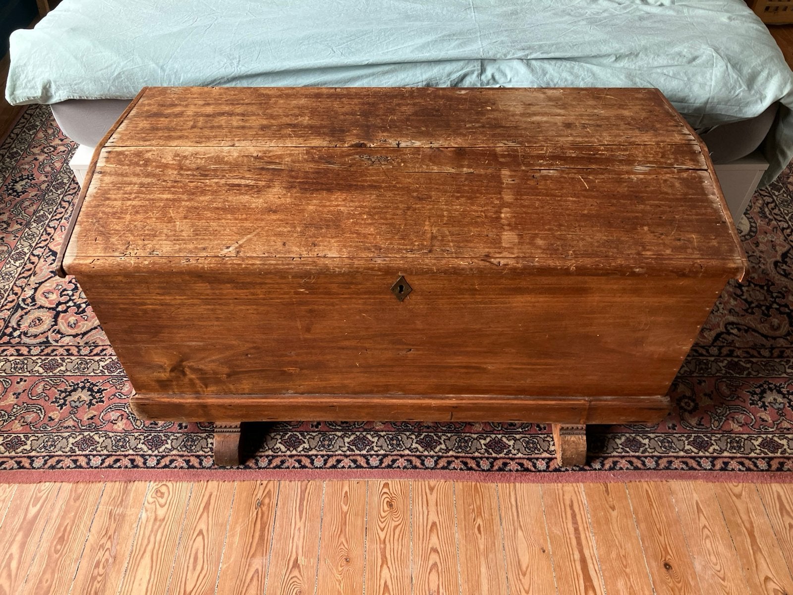 Houten kist, Enlèvement, Utilisé, 50 à 75 cm, Autres essences de bois