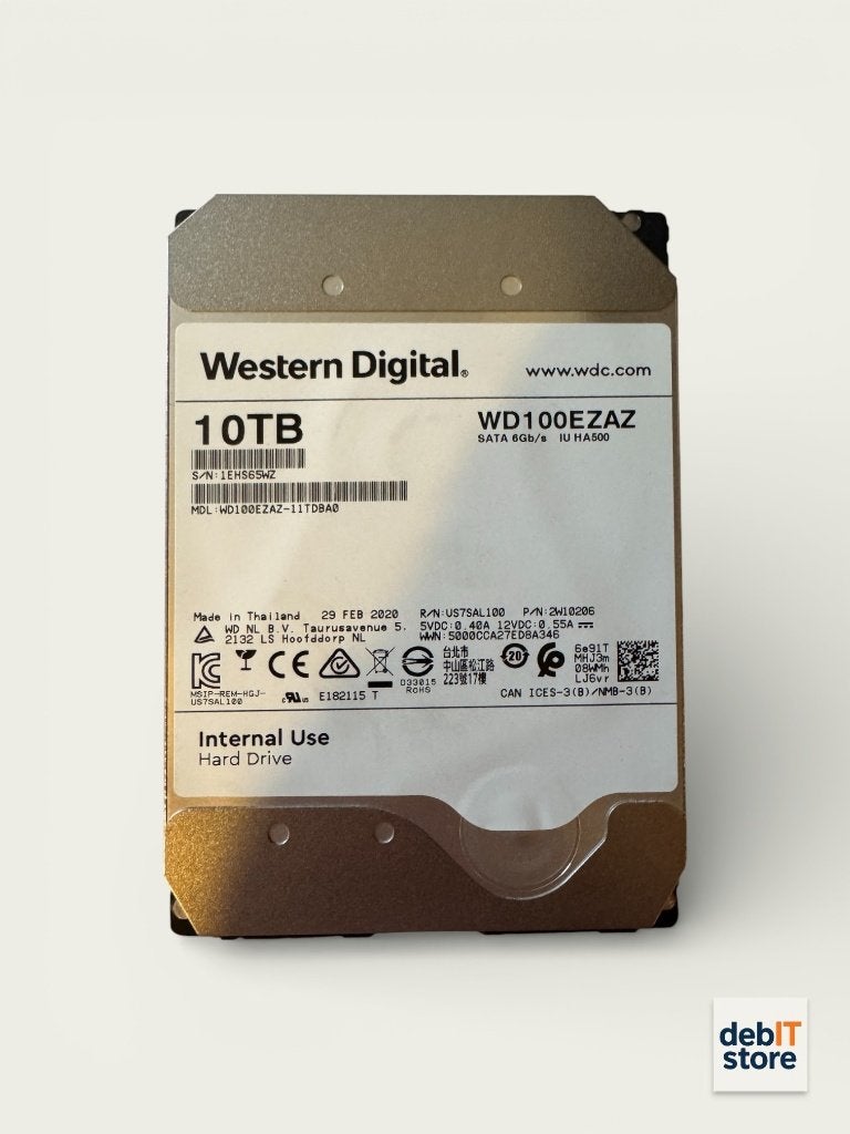 WD 10TB NAS HDD - WD100EZAZ, Computers en Software, Harde schijven, Zo goed als nieuw, Server, HDD, SATA, Ophalen of Verzenden