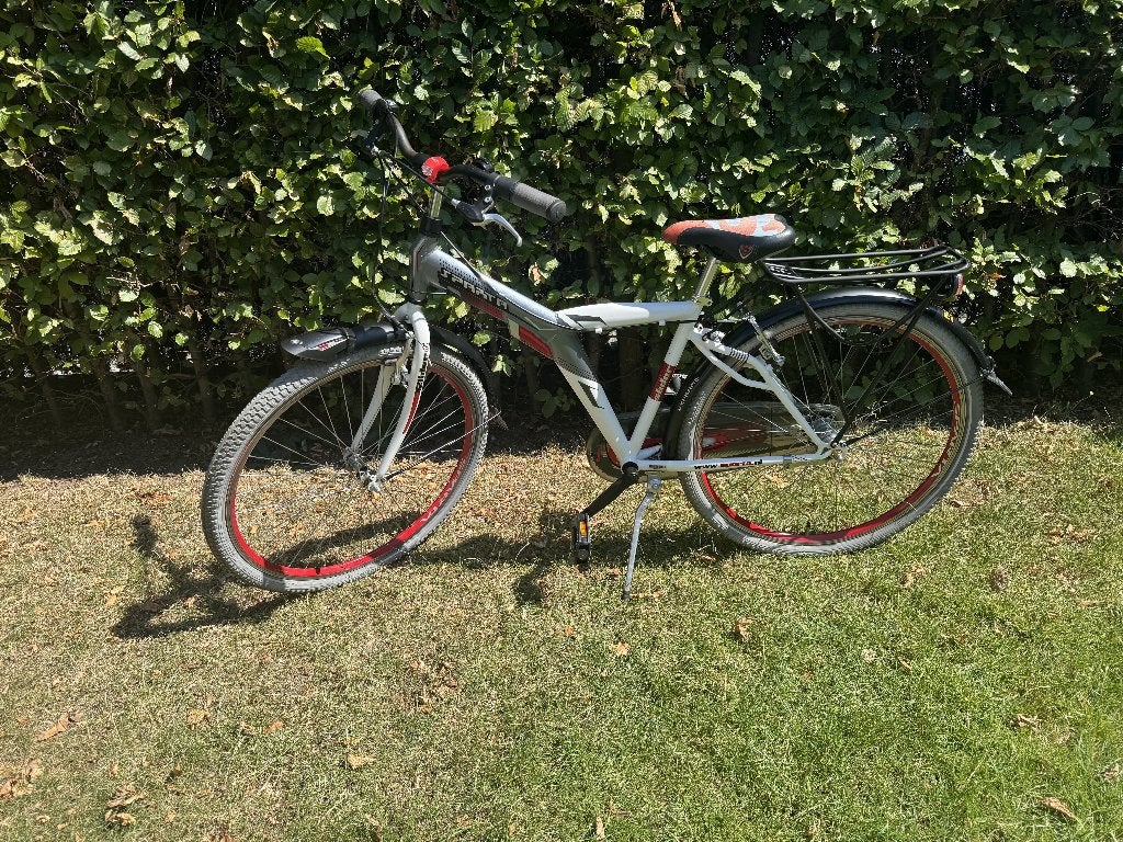 Sparta Slider - Jongensfiets 26 Inch – Grijs/wit/rood, Terugtraprem, Sparta, Gebruikt, Versnellingen