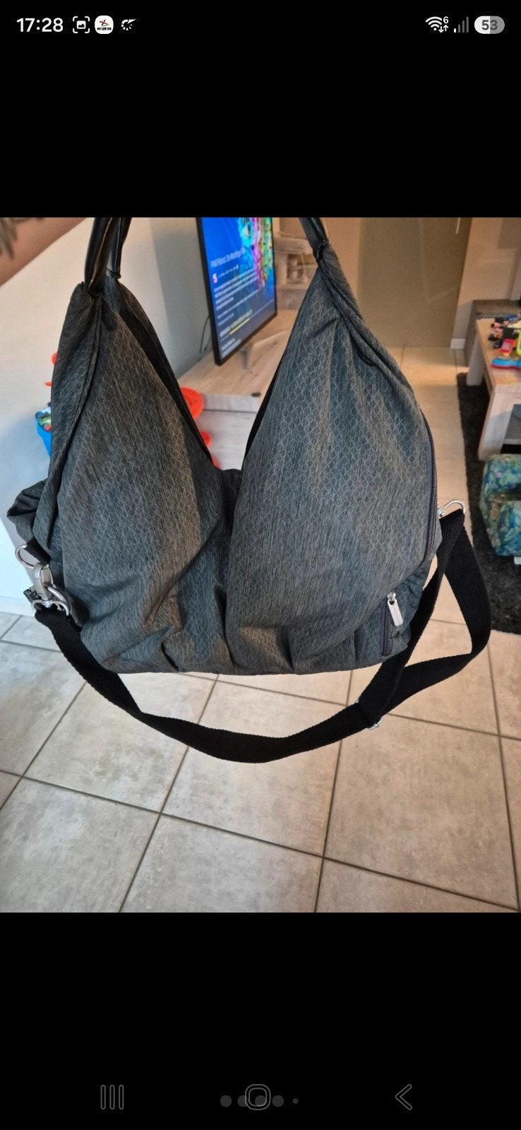 Sac d'allaitement/sac à couches Lassig avec accessoires, Enfants & Bébés, Lässig, Comme neuf, Enlèvement, Fermeture