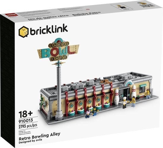 LEGO Bricklink 910013 Retro Bowling Alley nieuw, Overige thema's, Lego, Nieuw, Ophalen of Verzenden